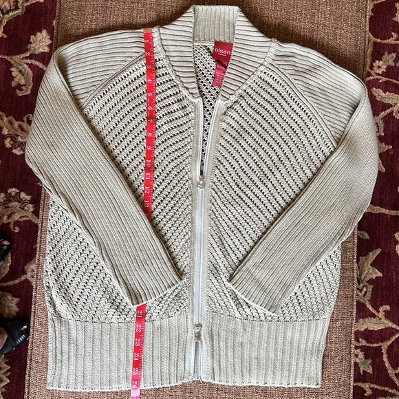 Light Green Knit Cardigan with Matching Tank HPπ - Picture 3 of 14